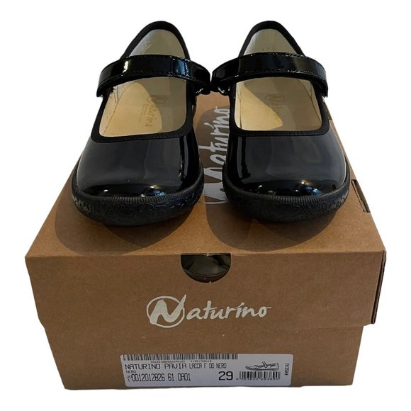 Naturino Pavia Mary Jane Ballerinas Patent Strap 12 Girls - Picture 2 of 8